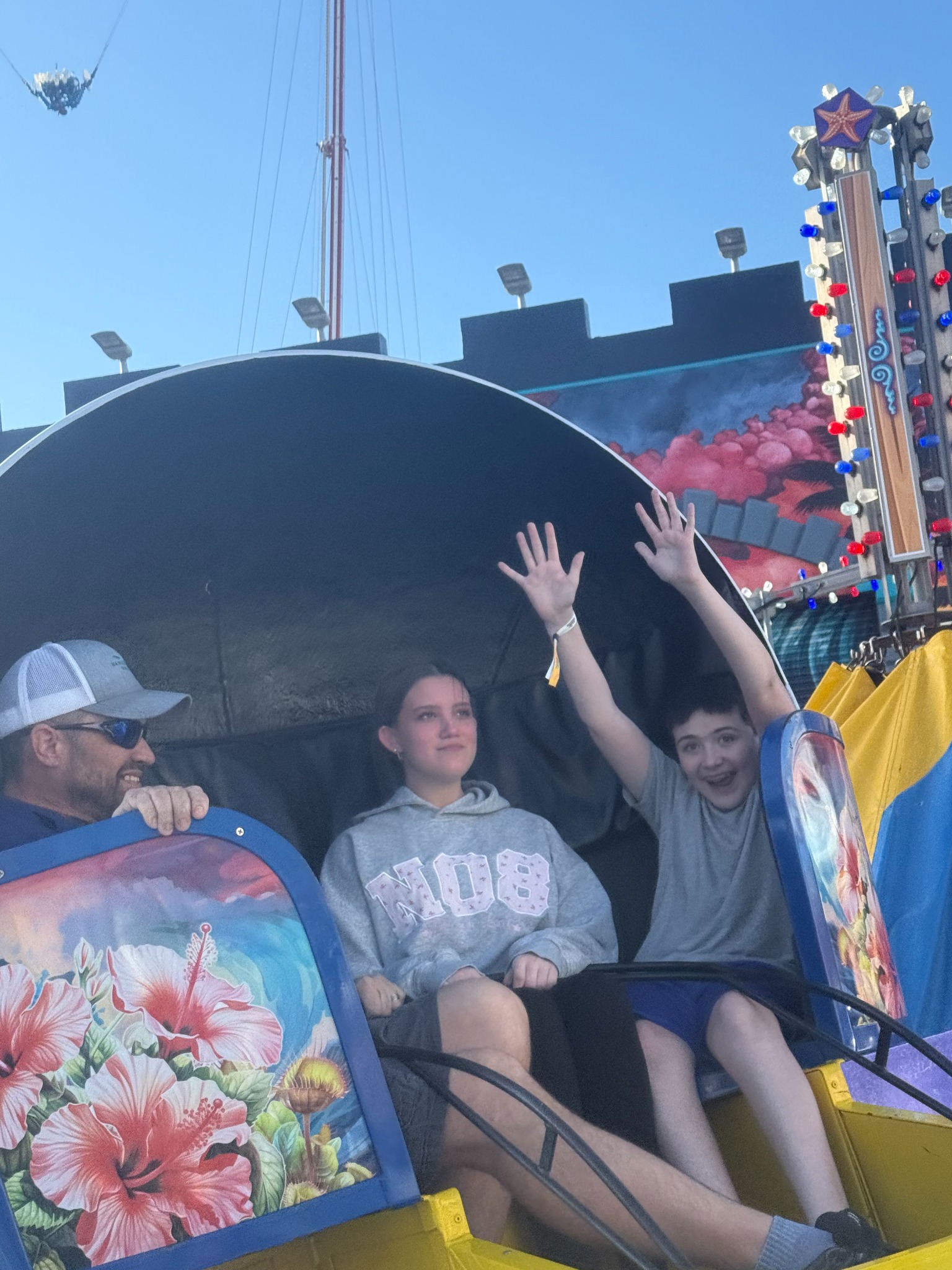 Sam enjoying time with his family